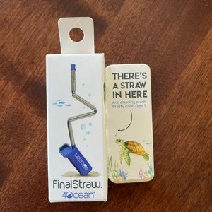4 Ocean. Final Straw! Reusable straw with cleaning brush